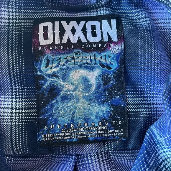 Dixxon Women's The Offspring Supercharged Flannel Small NWT - Picture 3 of 12